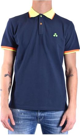 Peuterey Stijlvol Poloshirt - Heren - Polos - Blauw - S - Katoen - Tops