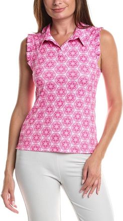 Gottex Sleeveless Ruffle Top