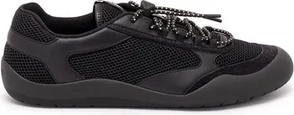 Prada Speedrock Leather And Mesh Sneakers