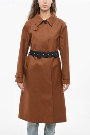 Mackintosh Hidden Closure Gabardine Maxi Coat size 44