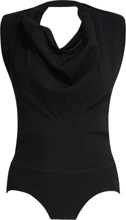 Max Mara Body con scollo drappeggiato - Nero