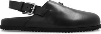 Dolce & Gabbana Leren schoenen met logo - Heren - Klompen - Zwart - 41 EU - Leer - Schoenen