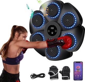 OEM M&aacute;quina De Boxeo, Conectividad Bluetooth, Modos De Entrenamiento Ajustables, Color Negro
