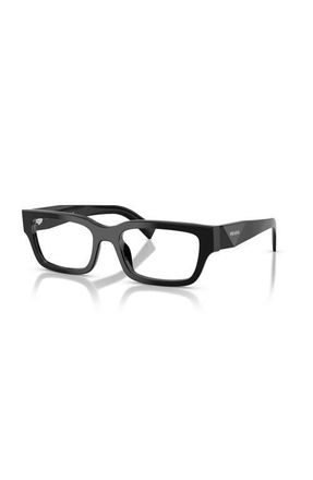 Prada 54mm Rectangle optical glasses in Black at Nordstrom