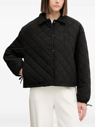 Guess Co quilted logo jacket - Black