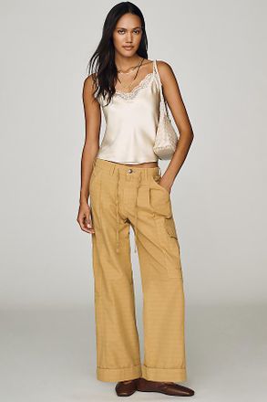 Pilcro Cade 100% Cotton Low-Slung Cargo Pants