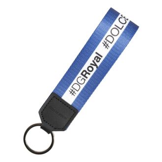 Dolce & Gabbana Keyrings, unisex, Blue, Size: ONE SIZE Logo Keyring
