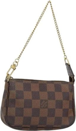 Louis Vuitton Pre-owned Mini Bags, female, Brown, Size: ONE SIZE Pre-owned Canvas Mini Bag