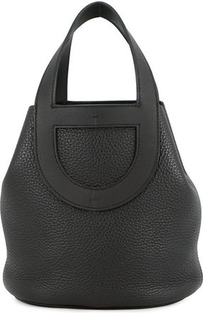 Herm&egrave;s Black Taurillon Clemence Leather Tote Bag (Pre-Owned)