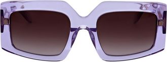 Just Cavalli Ladies Purple Square Sunglasses SJC020K-1