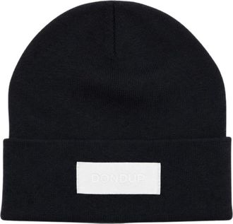 Dondup Accessoires, Dames, Zwart, ONE Size, Wol, Wool Cap