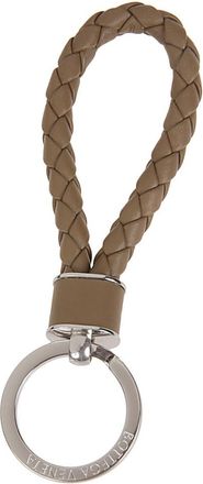 Bottega Veneta Beige Signature Key Ring