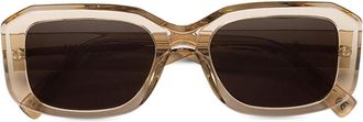 Retro Superfuture VOCE RESIN TRV Womens Sunglasses Brown Size 54
