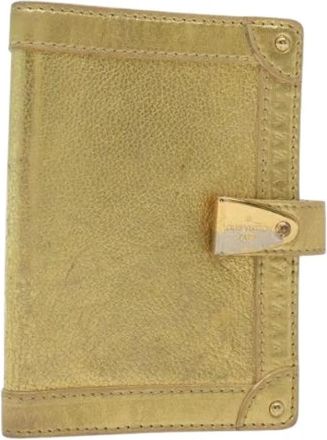 Louis Vuitton Pre-owned Wallet - Dames - Vintage Accessoires - Geel - ONE Size - Leer - Vintage