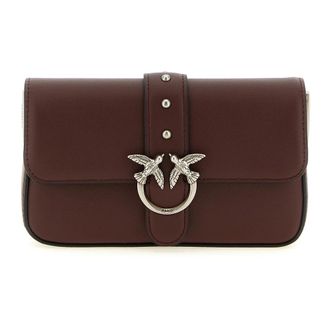 Pinko Cross Body Bags, female, Brown, Size: ONE SIZE Love One Slouchy Baby