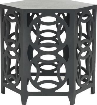 Safavieh Mesa auxiliar de madema de bayur gris