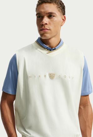 Nike Mens Fairway Fresh Dri-FIT Oversized Golf Wind Vest in White | IB0310-133