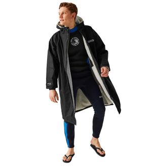 Regatta Unisex Adult Waterproof Fleece Lined Changing Robe (Black) - Size Small/Medium