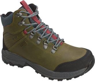 Adtec 6 Leather Waterproof Work Hiker Boots in Olive at Nordstrom, Size 10.5