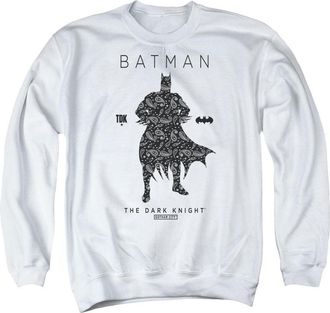 Gildan Batman Paislety Silhouette Adult Crewneck Sweatshirt