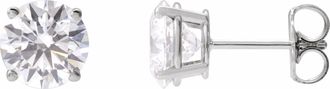 Diamond2Deal 14K Gold 3ct Lab-Grown Diamond Stud Earrings Clarity VS, Color F-G