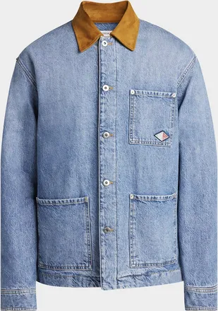 Bottega Veneta Men & apos;s Eco Wash Denim Blouson Jacket