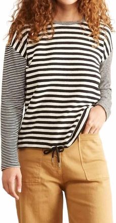 Sita Murt/ Stripe Sweater In Black, Tan