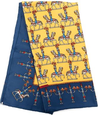 Herm&egrave;s Pre-owned Hermes Les Artificiers Silk Scarf 90 Ladies K0WM4QOPAAXKGVJ2