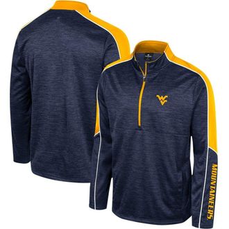 Colosseum Mens Colosseum Navy West Virginia Mountaineers Marled Half-Zip Jacket at Nordstrom, Size Medium