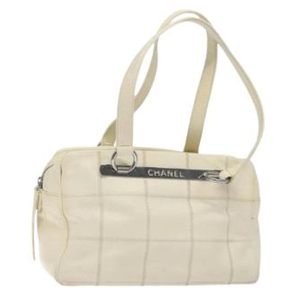 Chanel Pre-owned Handbags, female, White, Size: ONE SIZE Pre-owned Vintage Shoulder Bag
