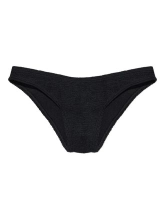 Bond-Eye Sign textured bikini bottom - women - Recycled Nylon/Nylon/Lycra - One Size - Black