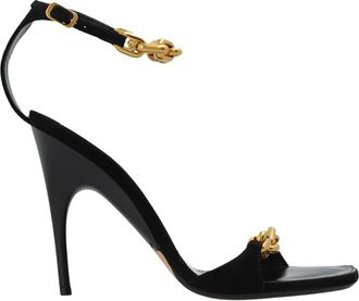 Balenciaga Schoenen, Dames, Zwart, 36 EU, Leer, Duchesse Sandalen met Hoge Hak
