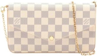 Louis Vuitton Pre-owned Pochette Felicie - Dames - Vintage Schoudertas - Wit - ONE Size - Vintage