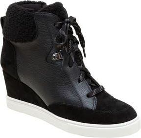 Linea Paolo Arden Wedge Sneaker in Black at Nordstrom Rack, Size 6.5