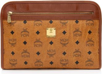 MCM Vintage Visetos Portfolio Clutch