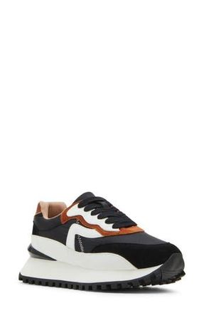 Blondo Lois Retro Waterproof Running Sneaker in Black/Tan at Nordstrom Rack, Size 8