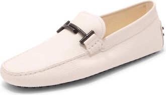 Tod's New Gommini 122 - Heren - Loafers - Wit - 38 1/3 EU - Leer - Schoenen