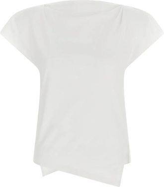 Isabel Marant Tops, Dames, Wit, XS, Katoen, Sebani Katoenen T-Shirt