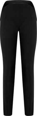 Philipp Plein Lange Broek Crystal - Dames - Slim Fit Broeken - Zwart - S - Wol - Broeken