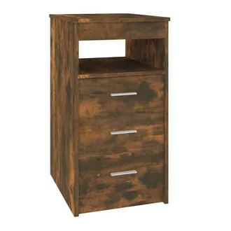 vidaXL Vidaxl - Cajonera De Madera Contrachapada Color Roble Ahumado 40x50x76cm