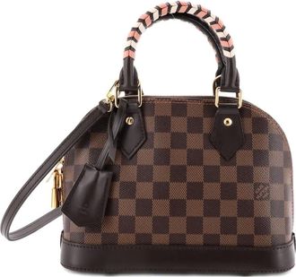 Louis Vuitton Alma Handbag Damier with Braided Detail BB shoulder bag - Bruin