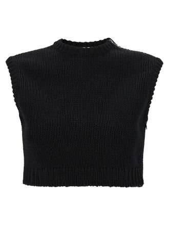 Max Mara Black Cotton Womens Cardigan