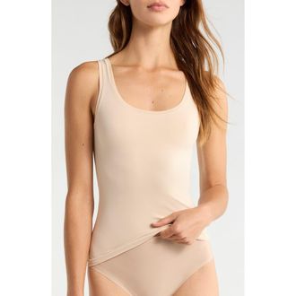 Nordstrom Seamless Layering Tank in Beige Smoke at Nordstrom, Size X-Large