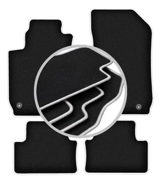 OEM Alfombrillas Carlux-silver Para Alfa Romeo 159 Berlina, Familiar, Familiar, Sportwagon (2006-2011)