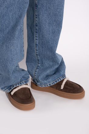 INUIKII Mule Wool Slippers, Womens, Brown