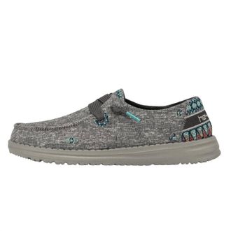 Hey Dude Womens Wendy Flora Sneaker In Tulip Grey