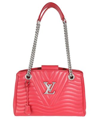 Louis Vuitton Red Leather New Wave Chain Tote (Authentic Pre-Loved)