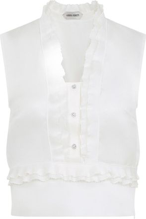 Alberta Ferretti Triple Organza Top