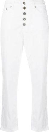 Dondup Chinos Broek in Zwart - Dames - Vrijetijds broeken - Wit - W28 - Broeken