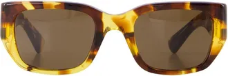 Bottega Veneta Unisex Bv1400s-002 Sunglasses Brown Acetate